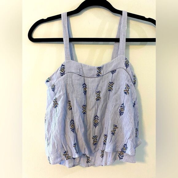 Sadie & Sage Tops - Sadie & Sage, Lavender Bohemian Crop, Size M, In Excellent Condition